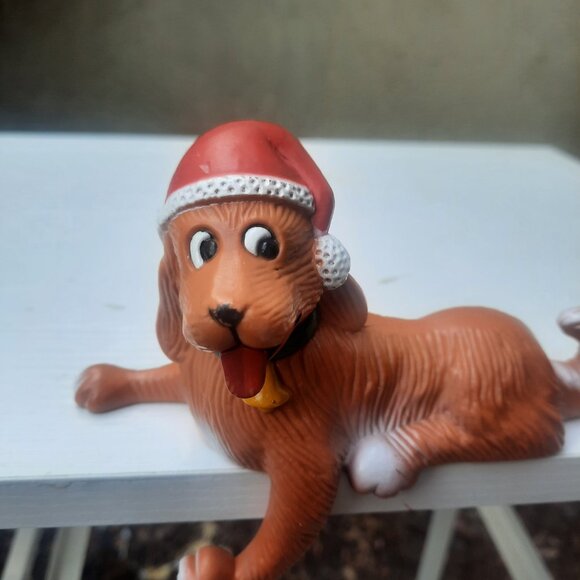 2 Vintage Mantle Stocking Holders Dog Cat Pets 1982 Hong Kong Plastic Sun Hill - Picture 7 of 7